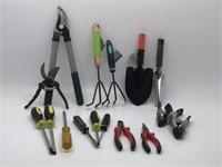 Large Garden Tool Lot Old And New