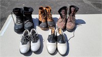 (5 pr) Boots & Golf Shoes