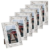 BEYAHELA Rustic Picture Frame 8x10 White -