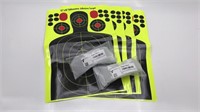 New 4 Adhesive Shooting Targets & 2 Safety Glasses