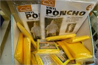 Vinyl rain ponchos