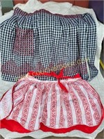 Vintage Gingham and Reversible Aprons