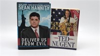 New Sean Hannity Hc Book & Used Ted Nugent Pb Book