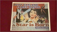 Vntg Cut Movie Poster A Star Is Born Judy Garland