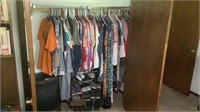 All Clothes, Shoes, Shoe Rack & Hamper In Closet