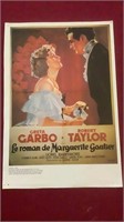 Vntg Movie Poster Le Roman de Marguerite Gautier