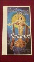 Vintage Movie Poster Indiscreet Gloria Swanson