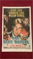 Vintage Movie Poster The Blue Dahlia