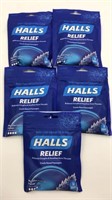 5 New Halls Coughs Relief Mentho-lyptus Flavor