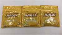 3 New Halls Menthol Cough Suppressants Honey Lemon