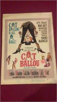 Vintage Movie Poster Cat Ballou Jane Fonda