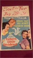 1951 “Father’s Little Dividend” Movie Poster