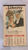 Vntg 1978 - 1933 Liberty Pictorial Promo Calendar