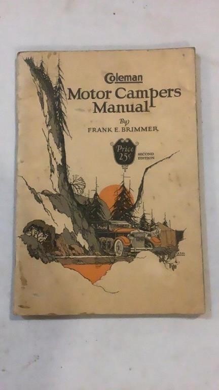 Antique 1926 Coleman Motor Campers Manual