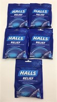 5 New Halls Mentho-lyptus Flavored Cough Drops