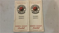 1947 Northern Pacific Yellowstone Line Schedules