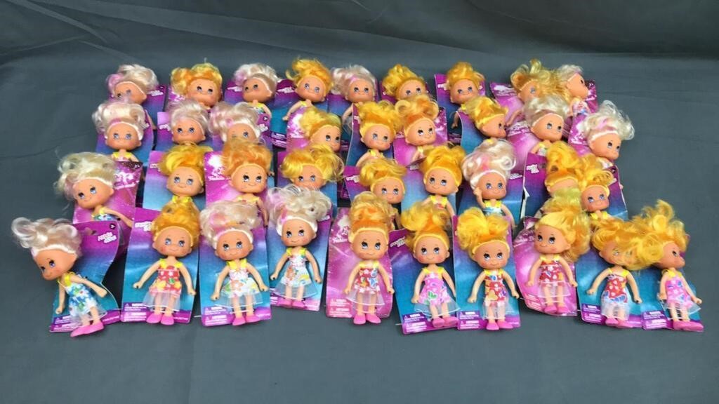Large Lot Of Small Dolls