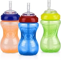 Nuby 3 Piece No-Spill Easy Grip Cup with Flex
