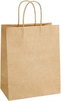 100pcs Kraft Paper Bags 7.9x4.25x10.6" Gift Bag