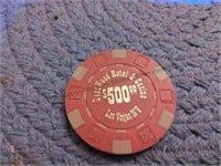 Vintage $500 Casino chip Deadwood Hotel and