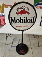 Mobil Oil Gargoyle Lolly Pop Curb Sign