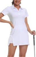 GGOV Womens Two Piece Tennis Golf Dress UPF 50+