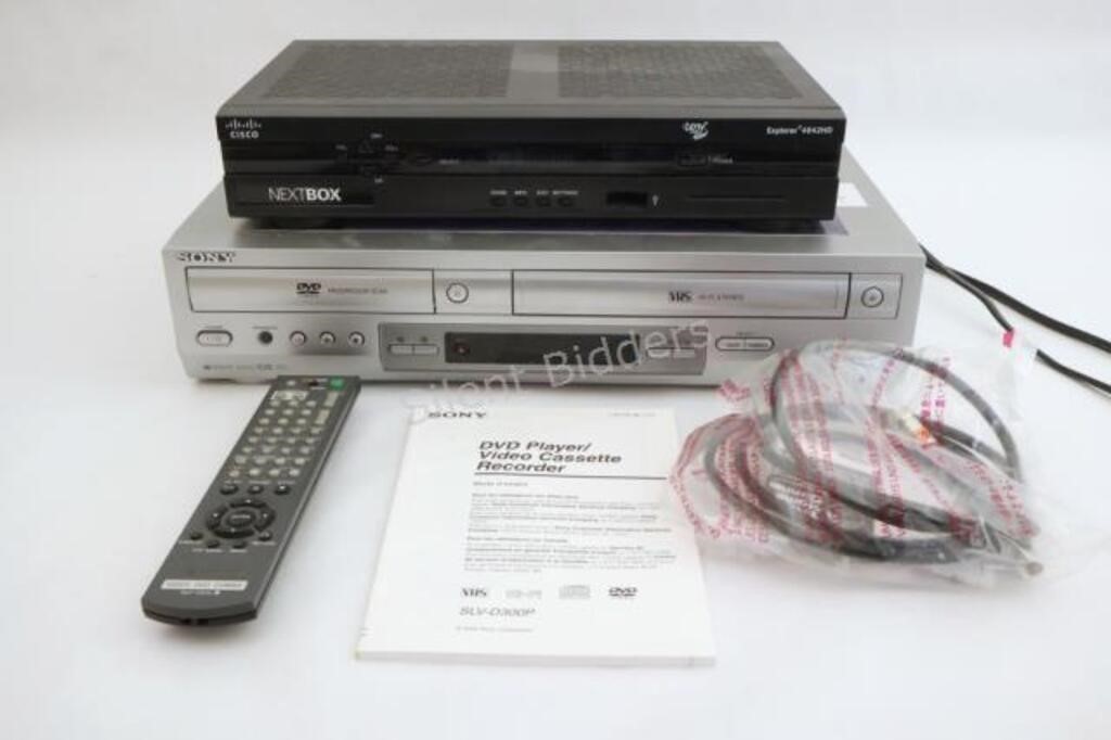 Cisco HDTV Cable Box & Sony DVD/VHS Player