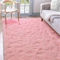 Terrug Fluffy Rugs for Living Room Bedroom, Pink