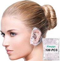 Keeygo 120 Pack Disposable Ear Covers For Shower,