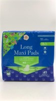 Long Maxi Pads Super With Flexi Wings 45ct