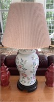 Vintage Chinoiserie Porcelain Table Lamp