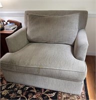 Vintage Upholstered Overstuffed Chair
