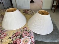 Pair of Fabric Lamp Shades