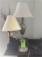 Table & Desk Lamp, Binoculars & Vase