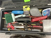 Plastic Tool Box w/Contents