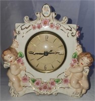 Vintage porcelain mantel clock