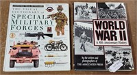 2 HARDBACK BOOKS-WORLD WAR II & VISUAL  DICTIONARY