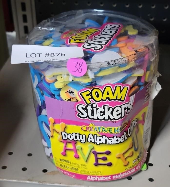 CONTAINER OF CREATIVE HANDS FOAM STICKERS