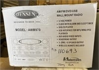 Jensen Wall Mount Radios AM/FM/DVD/USB Model
