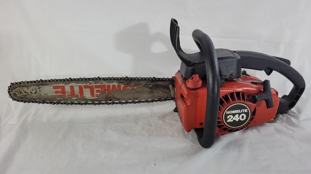 Homelite 240 Chainsaw recently tuned and said to