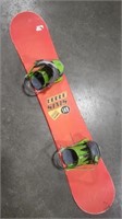 58" Long Sims Snowboard, One Boot Missing a