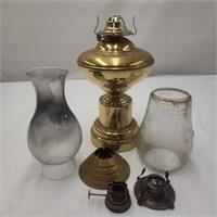 Oil Lantern Supplies incl. Vintage Chimney