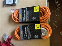2 (20ft ) extension cords orange