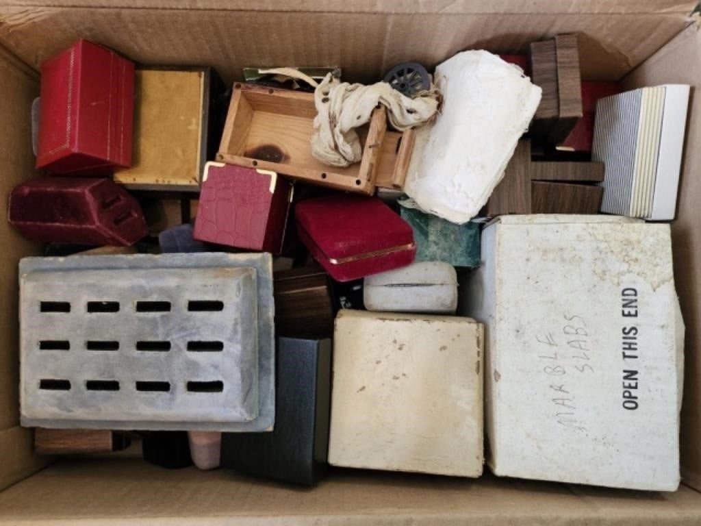 Box Lot of Slabs Jewelry Display  Boxes More