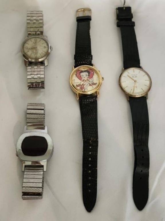 Lot of 4 Vintage Wrist Watches