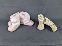 (2) 3-6 M Boots: [Stepping Stones & more] Girl