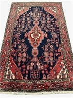 Semi-Antique Persian-style Hand-Knotted Rug
