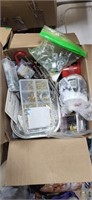 Box of misc hardware and such
