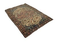 Antique Persian-style Hand-Knotted Rug