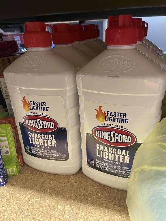 2 bottles kingsford charcoal lighter fluid
